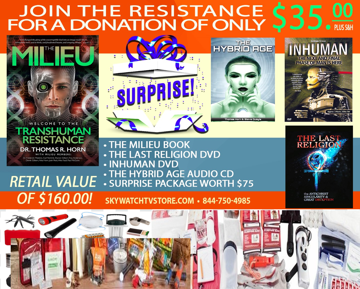 IT’S THE BIGGEST GIVEAWAY OF SPRING-SUMMER! FREE EMERGENCY SUPPLIES, DVDS, MOVIES, BOOKS, AUDIO SETS & MORE IN CELEBRATION OF THE GROUNDBREAKING NEW WORK “THE MILIEU”!